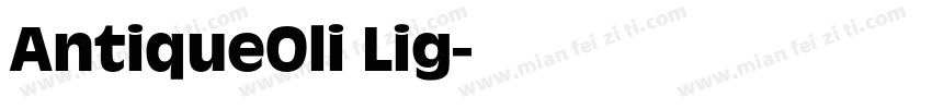 AntiqueOli Lig字体转换